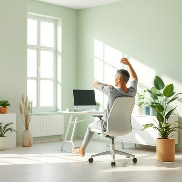 Routine saine pour un mode de vie sédentaire